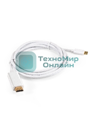Кабель-адаптер Type-C-HDMI ExeGate EX-CM-HDMI2M-0.1 (USB Type-C/19M, 4K@120HZ 8K@ 30Hz, 1,8м)