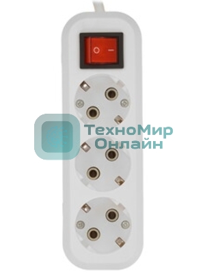 Удлинитель Smartbuy (SBE-16-3-1.5m-ZS) 3 роз х 1,5 м - белый