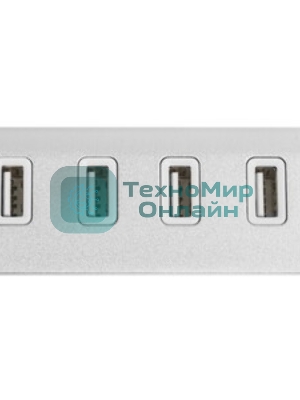 Разветвитель Rexant 4 USB-port серебристый