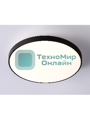 Потолочный светодиодный светильник Ambrella light FZ1224 BK черный IP44 13W 4200K D232*50 (Без ПДУ)