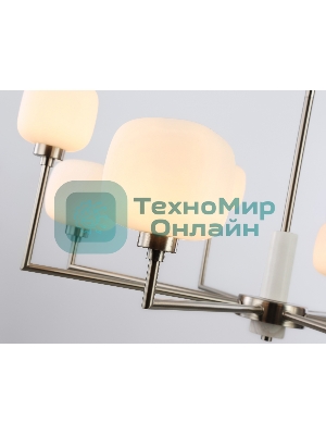 Люстра Ambrella light LH53003/8 SN/FR сатин никель/белый матовый G9*8 max 40W D830*680