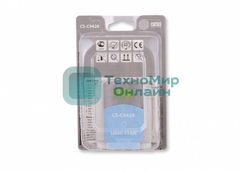Картридж струйный Cactus CS-C9428 светло-голубой для №85 HP DJ 30/130 (72мл)