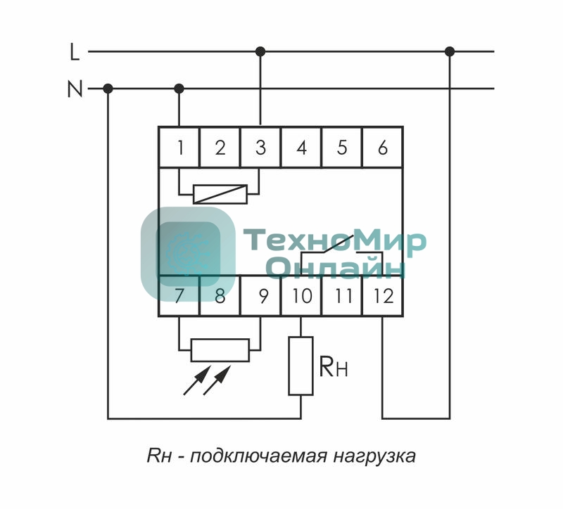 Фотореле AZ-112 (выносной герметичный фотодатчик монтаж на DIN-рейке 1 модуль 230В 16А) F&F EA01.001.013