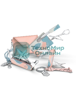 Нож перочинный Victorinox Classic SD Paris Style (0.6223.E221) 58мм 7 функций розовый подар.коробка