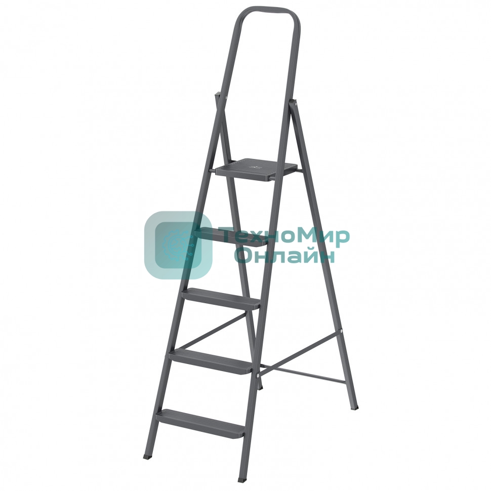 Стремянка Сибртех 5 ступеней, компактная, стальная
