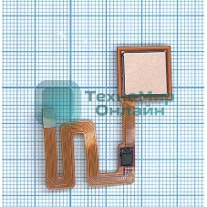 Шлейф со сканером отпечатка пальца для Xiaomi Redmi Note 4 золотой