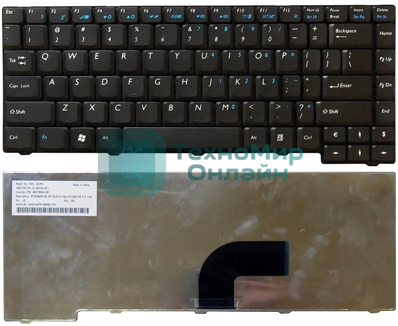 Клавиатура для ноутбука Benq Joybook U121W черная