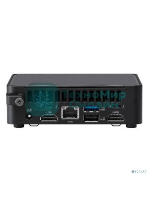 Платформа системного блока Nettop ASUS NUC Model: NUC14RVK, Intel Core 3 Processor 100U, 2xDDR5-5600 SO-DIMM supp, Intel Graphics, Wi-Fi 6E AX211, BT v5.3, 3xUSB 3.2 Gen2, 1xUSB 2.0, 1xUSB 3.2 Gen2 Type-C + 2xT-bolt 4 Type-C w/DP 1.4, 2xHDMI 2.1, 1xRJ45 LAN, 1xDC-in, Intel Ethernet Controller I226-LM, 2.5G, Support: 128Gb~4TB M.2 2280 NVMe PCIe 4.0 x 4 SSD+128Gb~2TB M.2 2242 NVMe PCIe 4.0 x 4 SSD, 19VDC, 4.74A, 90W Power Adapter, W/O OS, With ASUS LOGO, черный