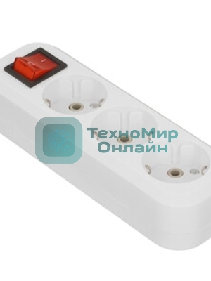 Удлинитель Smartbuy (SBE-16-3-1.5m-ZS) 3 роз х 1,5 м - белый