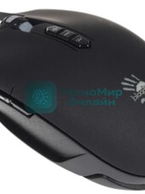 Мышь проводная A4Tech Bloody Q80 черный, 3200 dpi, USB, кнопки - 8