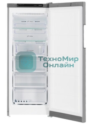 Морозильная камера Indesit DFZ 4150 G, серебристый, 204л, 6 ящиков
