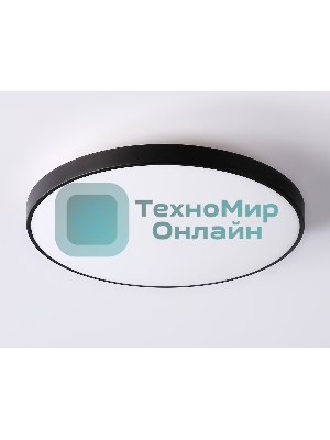 Потолочный светодиодный светильник Ambrella light FZ1224 BK черный IP44 13W 4200K D232*50 (Без ПДУ)
