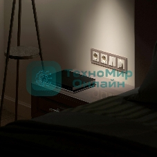Рамка на 4 поста (латте, стекло) W0041142
