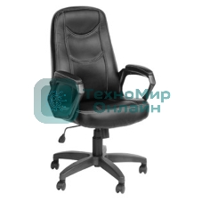 Кресло компьютерное OLSS АМИГО 511 экокожа черный крестовина 