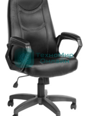 Кресло компьютерное OLSS АМИГО 511 экокожа черный крестовина 