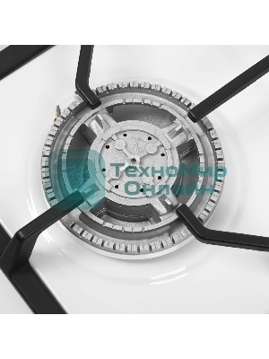 Газовая варочная панель Maunfeld EGHE.64.43CW/G, 4 конфорки, эмалированная сталь, белый