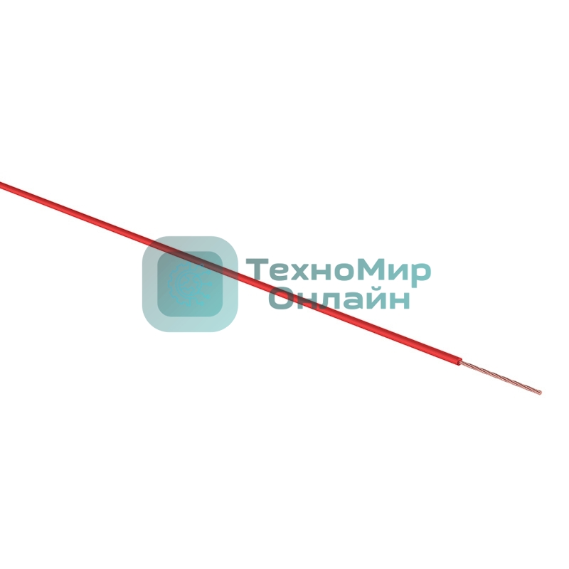 Провод ПГВА Rexant 1х0.75 мм², красный, бухта 100 м