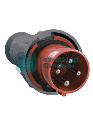 Вилка эл. каб. 63А 3P+PE 380В IP54 ССИ-034 IEK PSR02-063-4