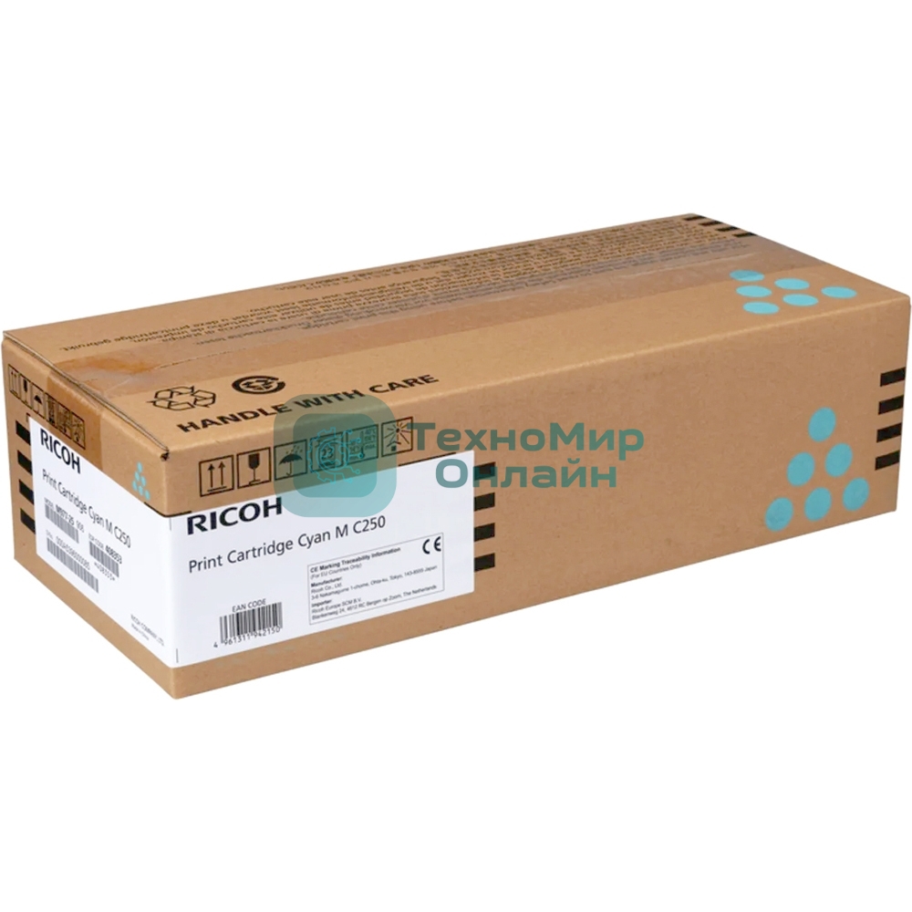 Картридж лазерный тип M C250H голубой для Ricoh P C301W/M C250FW