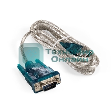 Кабель-адаптер USB 2.0-RS232 ExeGate EX-UAS-1.8 (Am/DB9M, 1,8м, крепеж разъема - винты)