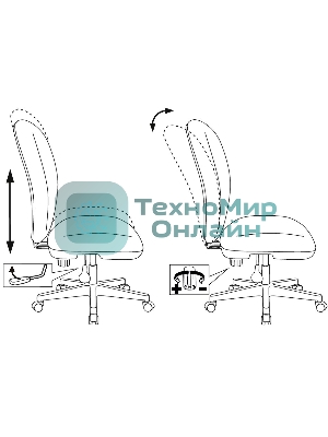 Кресло детское Бюрократ KD-W10/26-29-1 оранжевый 26-29-1 (пластик белый)