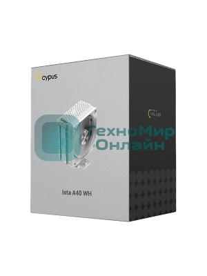 Вентилятор Cooler Ocypus Iota A40 WH Iota-A40-WH белый 120мм алюминий+медь 2000rpm 29db 4-pin 220W 156мм