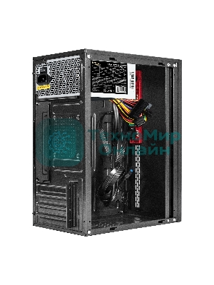 Компьютерный корпус Minitower ExeGate BAA-403U2-UNS450 (mATX, БП UNS450 с вент. 12см, 1*USB/2*USB 3.0, HD Audio, черный)