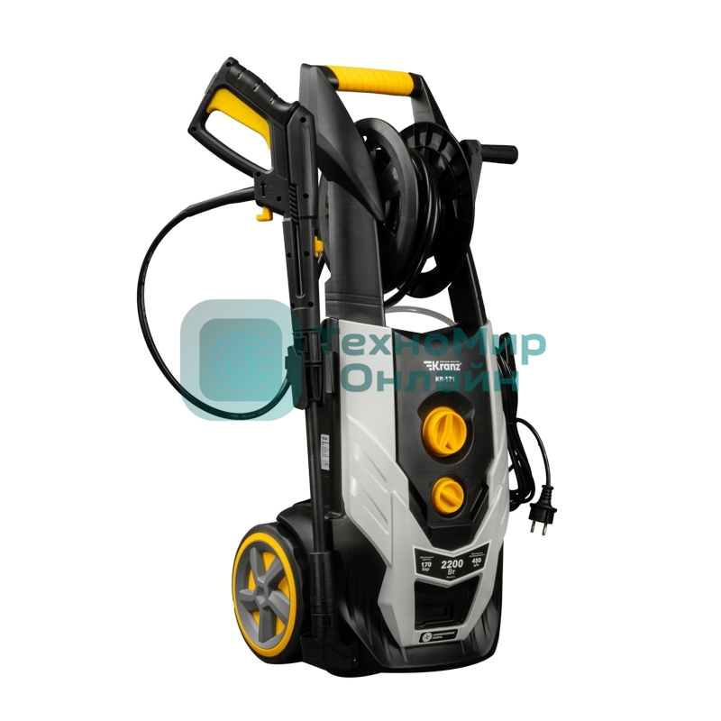 Мойка высокого давления Kranz KR-171, 2200Вт, 450 л/ч, 170 Бар