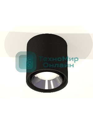 Светильник Ambrella Light XS7723003 SBK/PSL черный песок/серебро полированное MR16 GU5.3 (C7723, N7032)