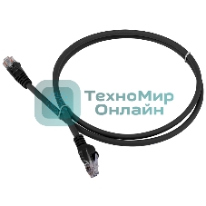 Патч-корд Lanmaster LSZH UTP кат.6, 3.0 м, черный