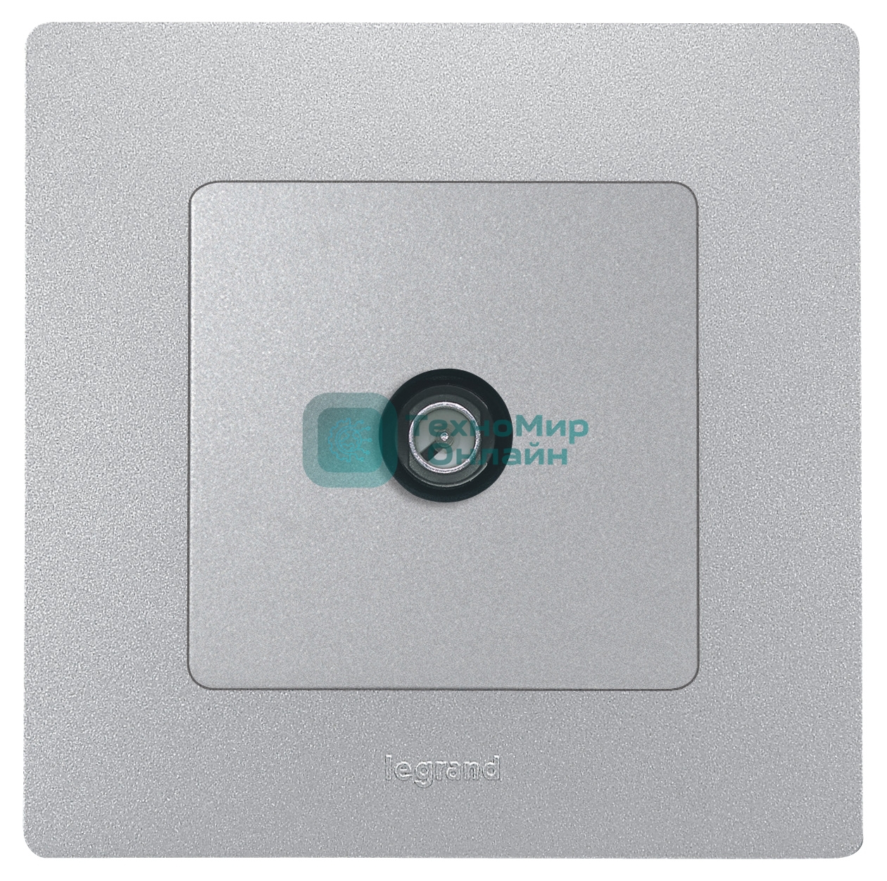 Розетка телевизионная TV - оконечная - 5 дБ - 5-862 мГц - Etika - алюминий