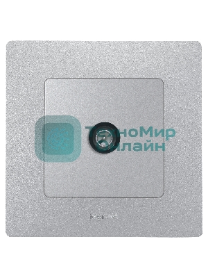 Розетка телевизионная TV - оконечная - 5 дБ - 5-862 мГц - Etika - алюминий