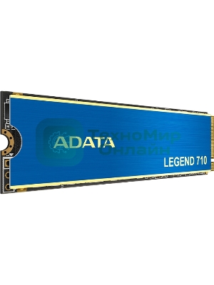 Накопитель SSD ADATA LEGEND 710, 2Tb, PCIe 3.0 x4, M.2 2280, NVMe, R/W 2400/1800, с радиатором