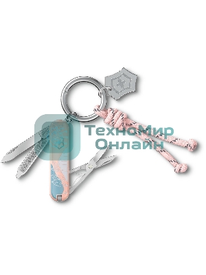 Нож перочинный Victorinox Classic SD Paris Style (0.6223.E221) 58мм 7 функций розовый подар.коробка