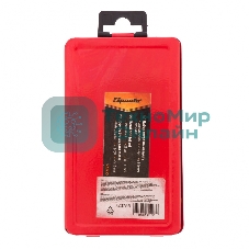 Набор сверл по металлу Sparta 1-10 мм (через 0,5 мм, 3,2, 4,8 мм), HSS, 21 шт, мет. бокс, цилин. хв.