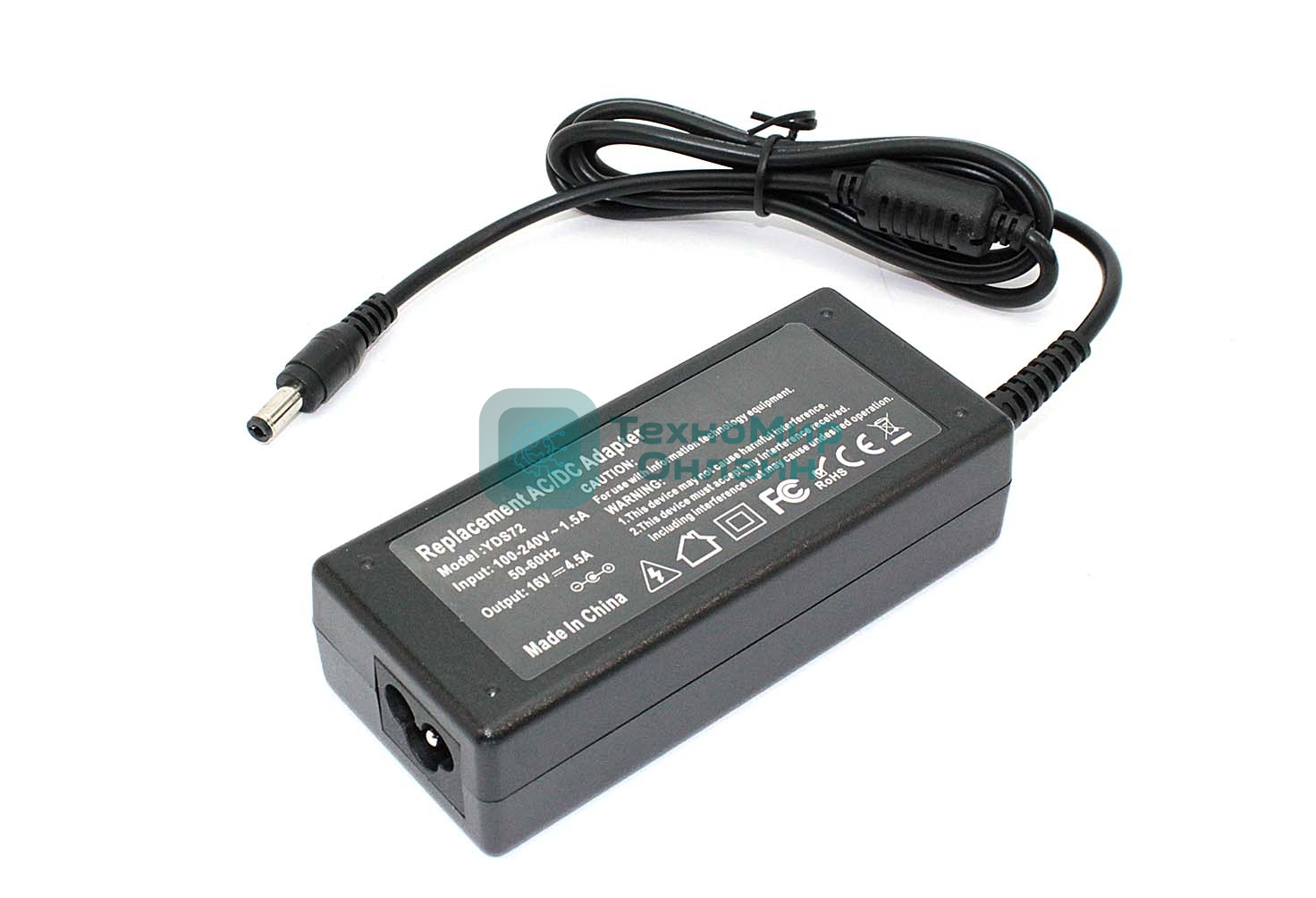 Блок питания (сетевой адаптер) для ноутбуков Lenovo 16V 4.5A 5.5x2.5 OEM