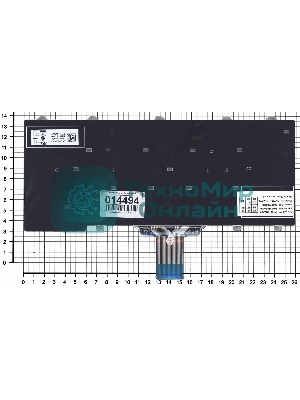 Клавиатура для ноутбука Dell E5250 E7250 черная без подсветки