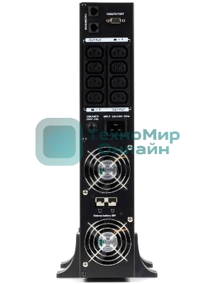 Источник бесперебойного питания ИБП Бастион RAPAN-UPS 2000 RACK+4x9Ah (1400 Вт, Line-interactive, встроенные АКБ 4 шт.x 9Ah) 8959