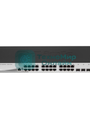 Коммутатор D-Link DGS-1210-28/F3A, 24×1 Гбит/с + 4×1 Гбит/с Combo, настраиваемый