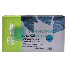 Картридж струйный Cactus CS-B3P23A №727 фото черный (130 мл) для HP DJ T920/T1500