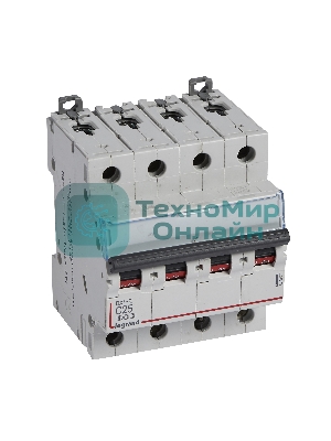 Выключатель автоматический DX3-E C25 4П 6000/6kA