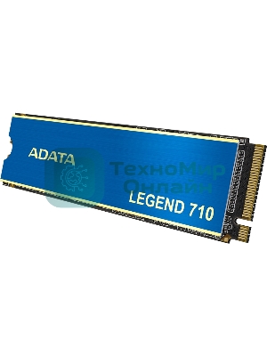Накопитель SSD ADATA LEGEND 710, 2Tb, PCIe 3.0 x4, M.2 2280, NVMe, R/W 2400/1800, с радиатором