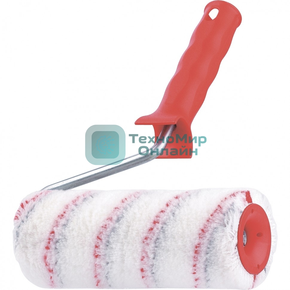 Валик в сборе Matrix нейлон, 180 мм, ворс 12 мм, D 48 мм, D ручки 6 мм