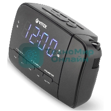 Радиочасы Vitek VT-6611(BK) FM 87,5-108,0 МГц, AM 522-1620 KГц.Размер дисплея	0,9 дюйм.