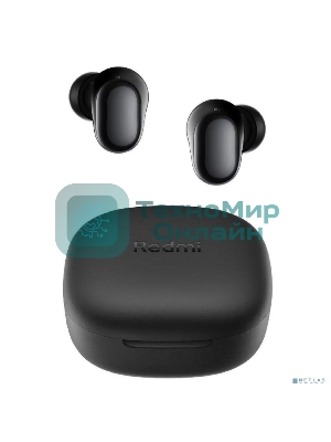 Наушники TWS Xiaomi Redmi Buds 6 Play M2420E1 черный, внутриканальные, Bluetooth, быстрая зарядка, до 7.5 ч