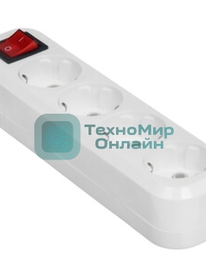 Удлинитель Smartbuy (SBE-16-4-02-ZS) 4 гнз х 2,0 м (16А/3.5 кВт, ПВС 3х1.0)