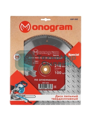 Диск пильный по дереву Monogram 087-034 d=305 мм d(посад.)=30 мм (циркулярные пилы) (упак.: 1 шт)