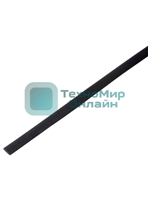 Термоусадочная трубка PROconnect 20/10 мм, черная, упаковка 10 шт. по 1 м