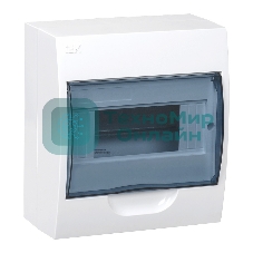Корпус модульный пластиковый навесной ЩРН-П-8 IEK MKP12-N-08-40-20, 8 модулей, IP41