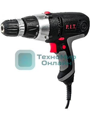 Дрель-шуруповерт P.I.T. РВМ10-С2 МАСТЕР, 400Вт 30 Нм, щеточный